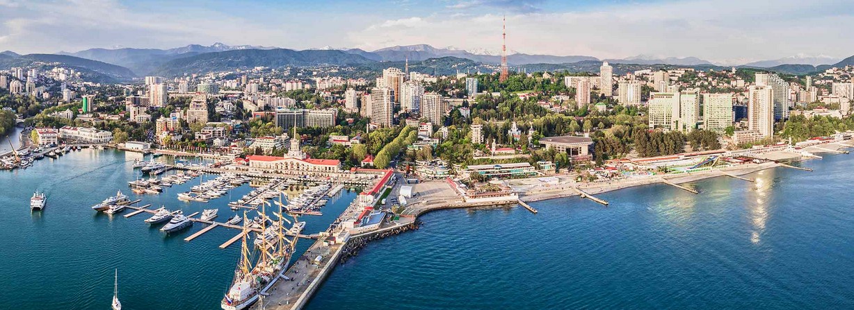 Вид на море из нашего салона в Сочи
